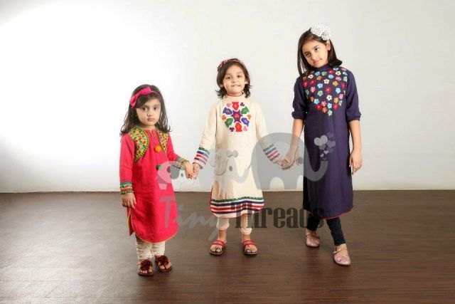 Tiny Threads Kids Summer Dresses collection 2013 3 - Kids Wear Summer Garment 2013 By Tiny