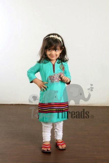 Tiny Threads Latest Eid Wedding Dresses 2013 Kids 14 - Kids Wear Summer Garment 2013 By Tiny