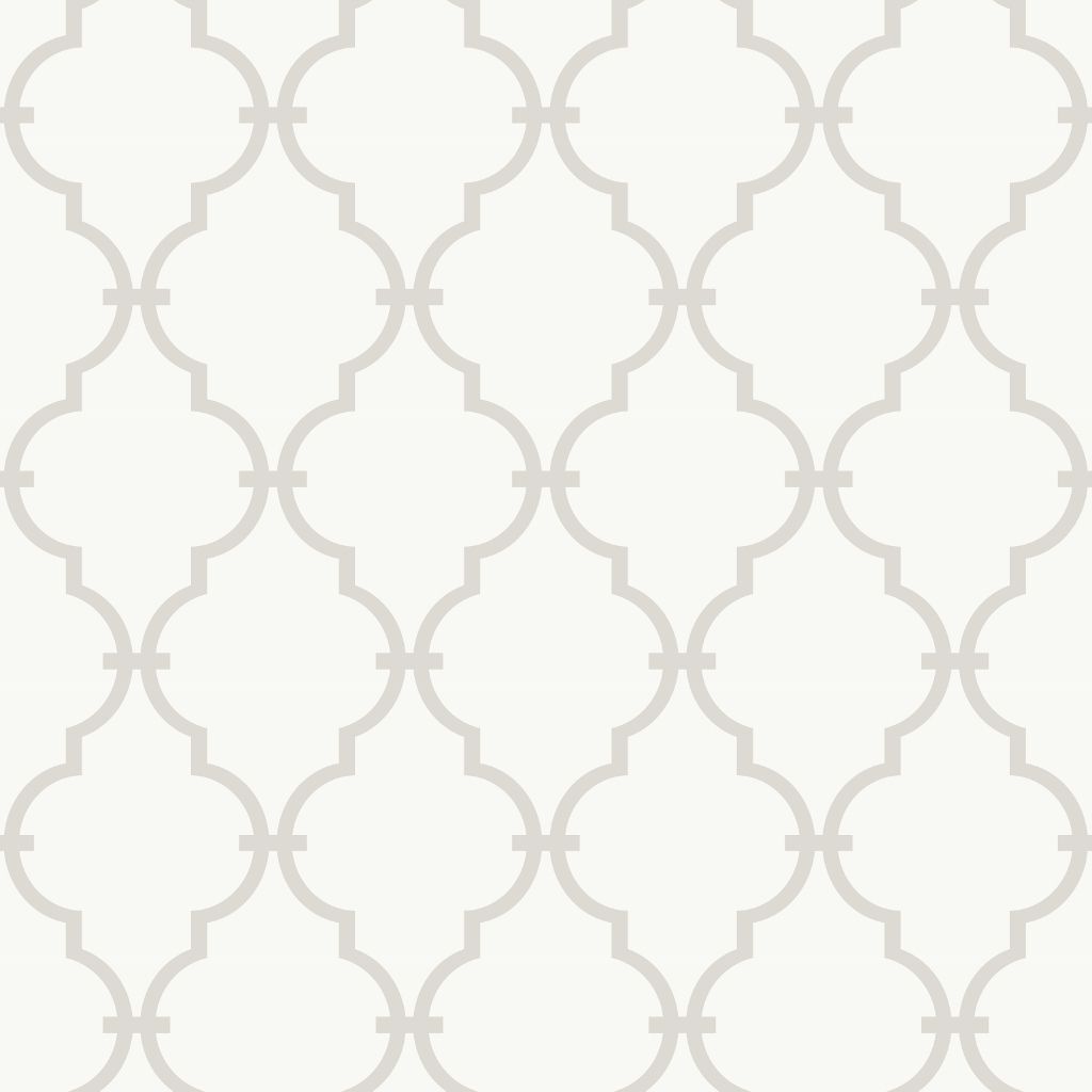 Grey White Trellis WallpaperNursery Baby Teen Modern Accent Wallpaper