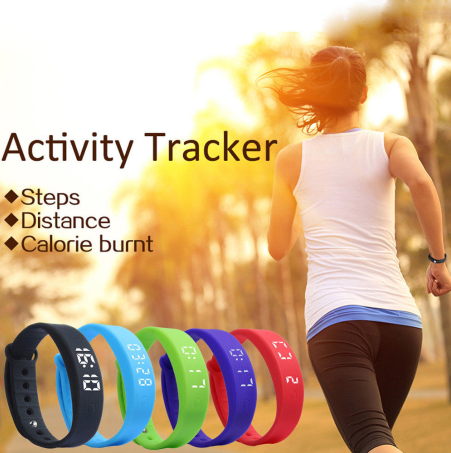 Latest Kids Fitbit Style Activity Tracker Children Pedometer Step Counter Watch eBay