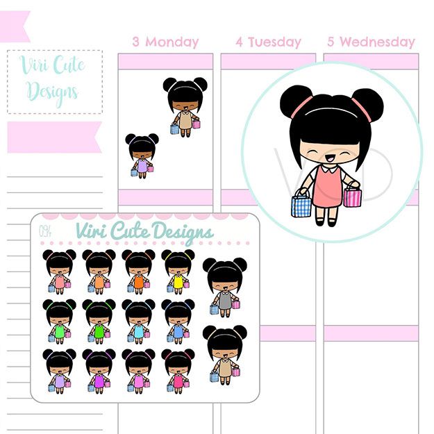 Etsy Sundays: Viri Cute Designs Kawaii Shopping Stickers