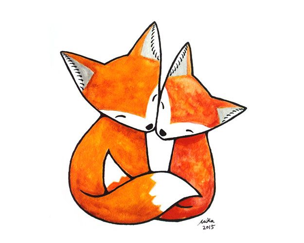 MiKa Art Fox Print