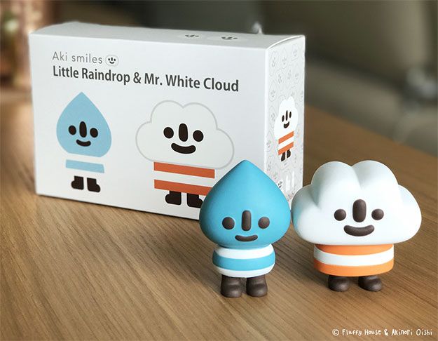 Fluffy House x Aki Smiles Little Raindrop & Mr White Cloud
