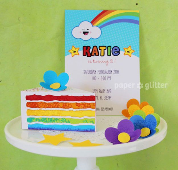 Etsy Sundays: Paper Glitter Rainbow Cake