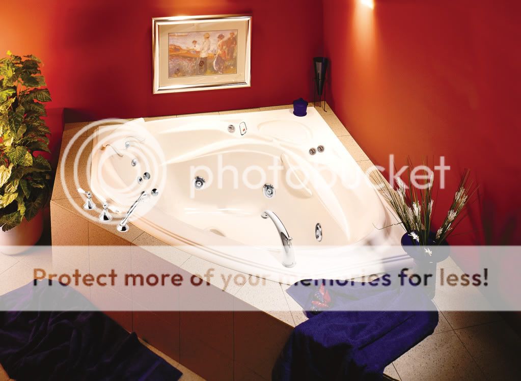 MAAX INFINITY 60 x 60 ACRYLIC CORNER BATHTUB OPTIONAL WHIRLPOOL AND 