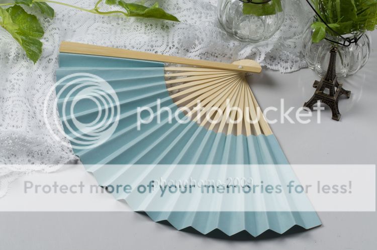 1 Paper Folding Hand Fan Favours for Outdoor Wedding Party PF01