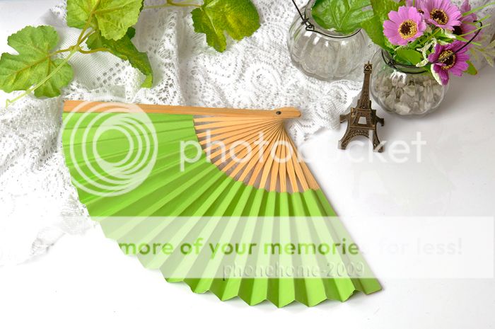 1 Paper Folding Hand Fan Favours for Outdoor Wedding Party PF01