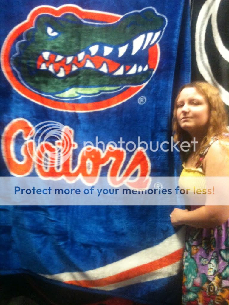 NCAA GATORS UNIVERSITY OF FLORIDA Soft Plush Blanket/Throw 60x80 