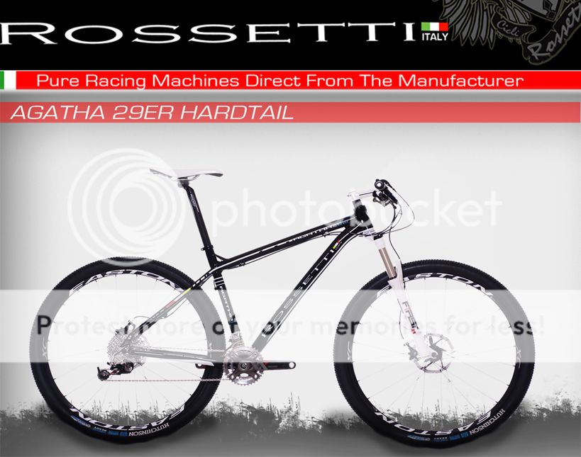 Rossetti Agatha 29er Mountain Bike Hardtail SRAM x7 2x10 Red 19in 