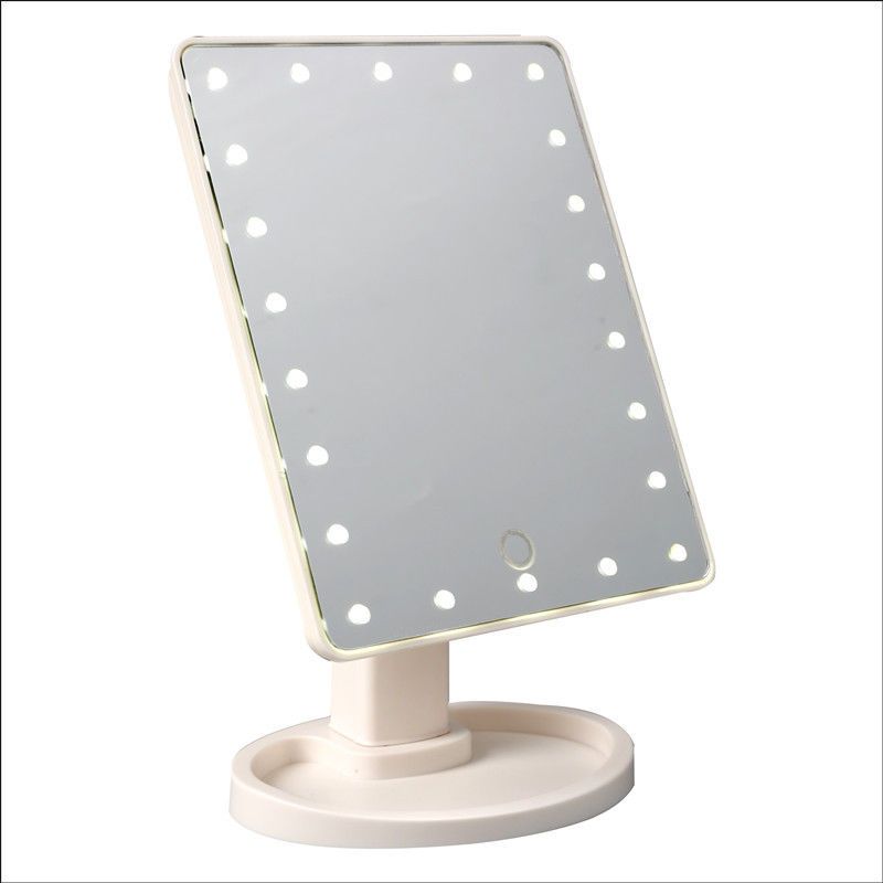 Touch Screen 22 LED Makeup Mirror Tabletop Cosmetic Vanity light up Mirror UK eBay