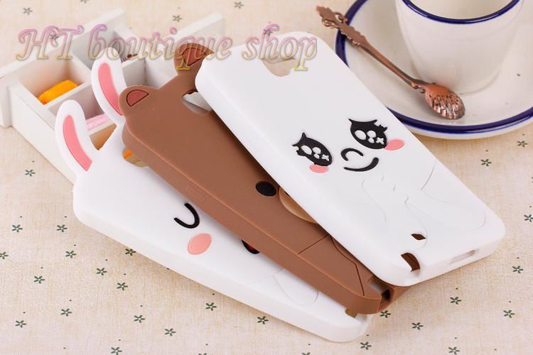 Mobile Phone Cover for Samsung Galaxy Note 2 N7100 3D Bear Rabbit ...